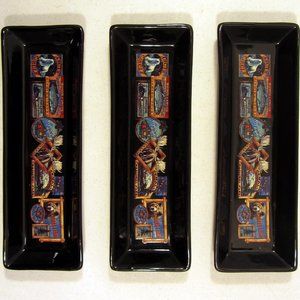 Tongass, Alaska. Sauce Condiment Dipping Chopstick Trinket Tray Dish. Moose Bear